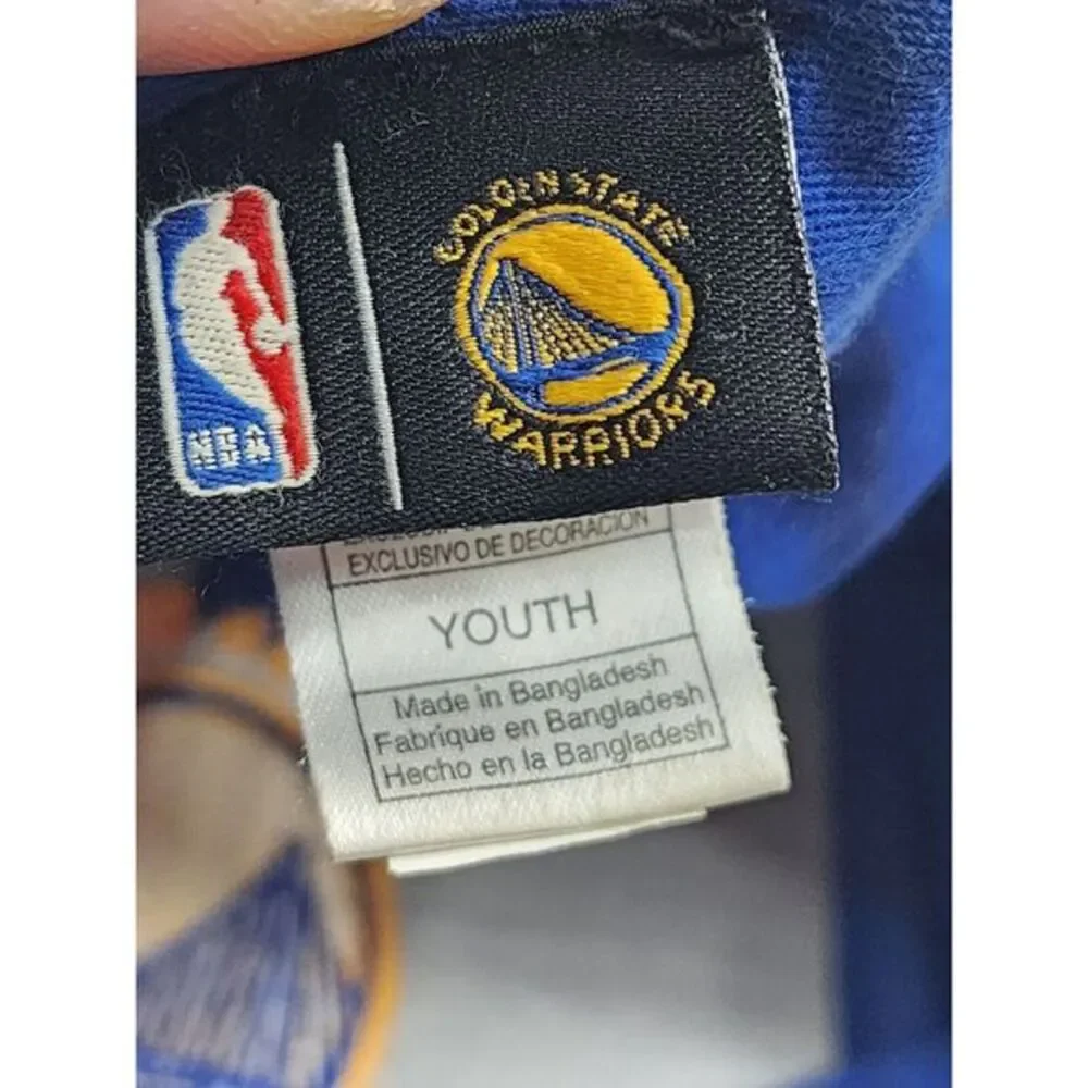 Youth Golden State Warriors Snapback Hat‎ Cap Boy Girl NBA Adidas Blue Yellow